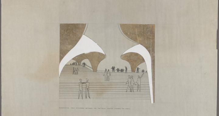 Competition drawings by Jørn Utzon